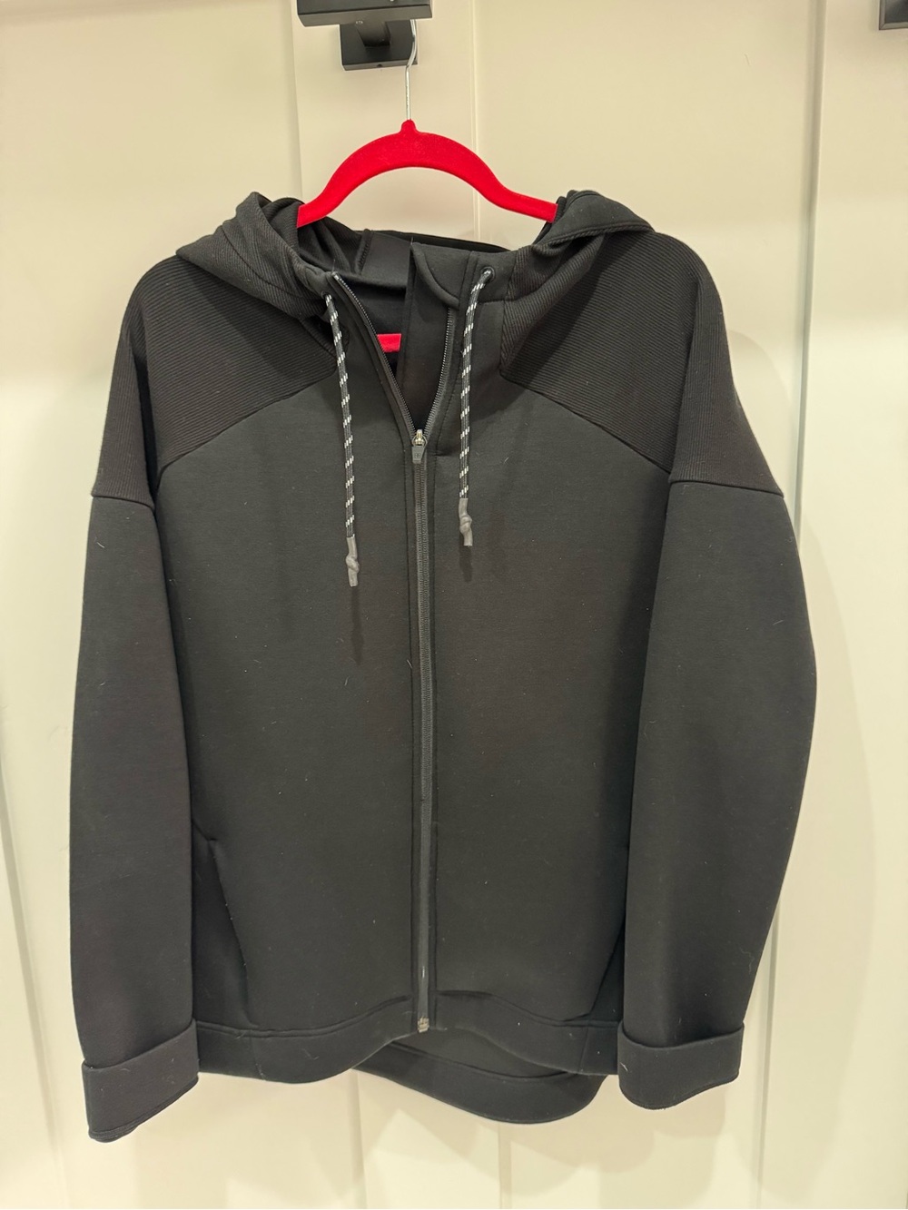 Sweaty Betty Black Hooded Performance Zip Jacket